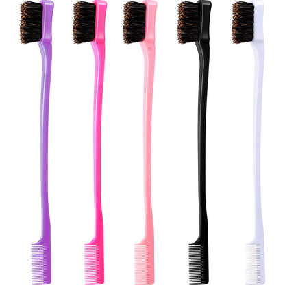 Edge Brush - Double Sided 5-Piece Comb Combo